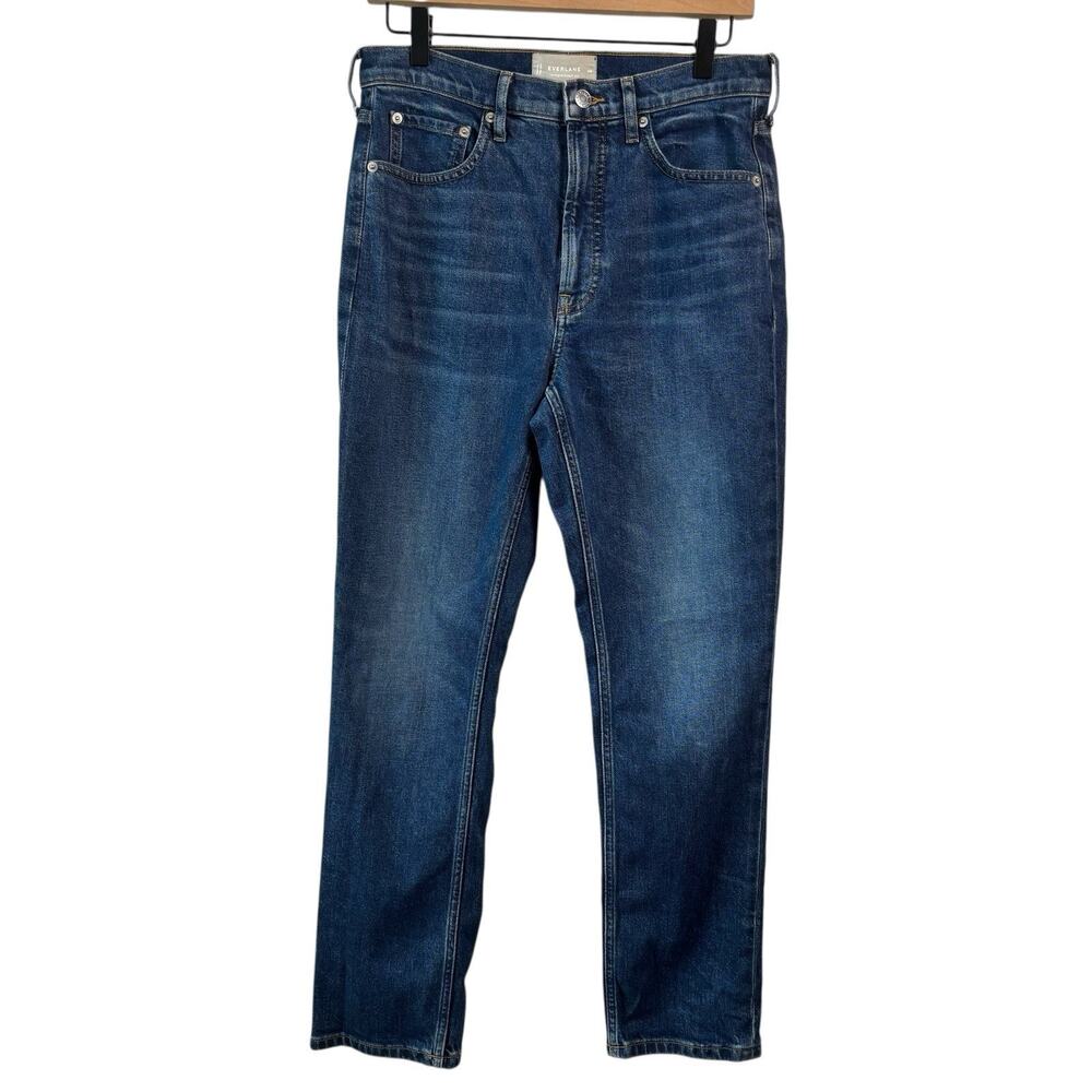 Everlane Womens Jeans 29 The Original Cheeky Straight Leg High Rise Dark Wash